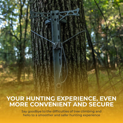 Hawk Helium Hunting Treestand Portable Climbing Sticks w/ Fold Up Steps, 3 Pack