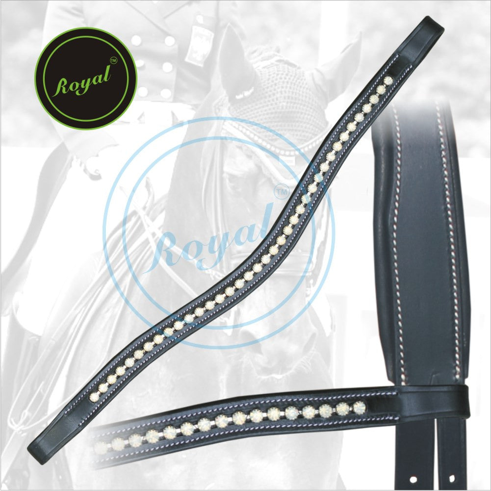 Bridles & Reins ExionPro Designer Opal White linked Crystal Browband