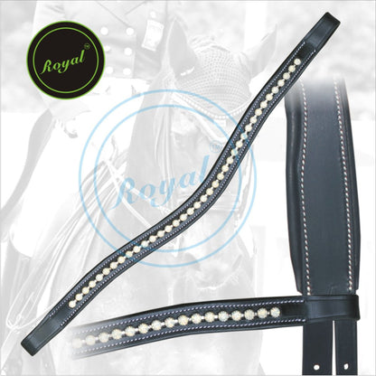 Bridles & Reins ExionPro Designer Opal White linked Crystal Browband