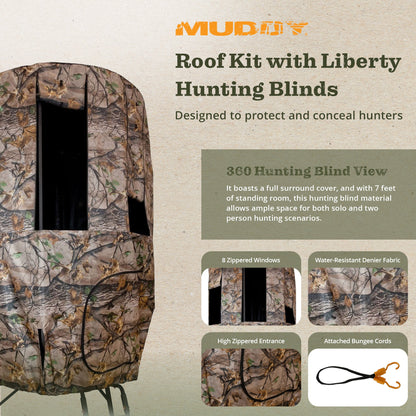 Muddy MUD-MTA3000-RK Liberty Tripod Stand Hunting Blind Enclosure with Windows