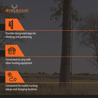 Big Game Quick Stick Climbing Sticks, Tree Climbing Hunting Gear for Deer Stands