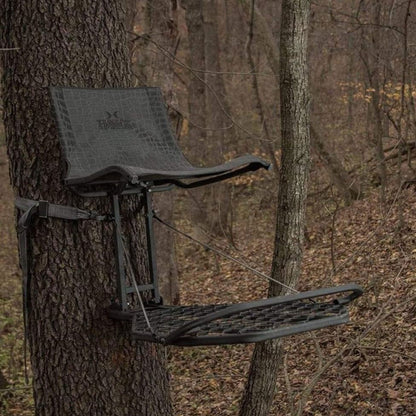Hawk HWK-HF2031 Kickback LVL Steel Hang-On Tree Stand w/ Leg Extension Footrest