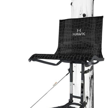 Hawk HWK-HF2031 Kickback LVL Steel Hang-On Tree Stand w/ Leg Extension Footrest