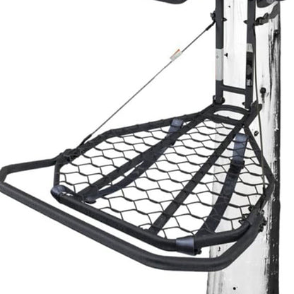 Hawk HWK-HF2031 Kickback LVL Steel Hang-On Tree Stand w/ Leg Extension Footrest