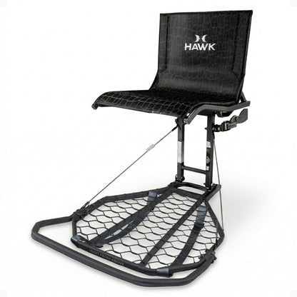 Hawk HWK-HF2031 Kickback LVL Steel Hang-On Tree Stand w/ Leg Extension Footrest
