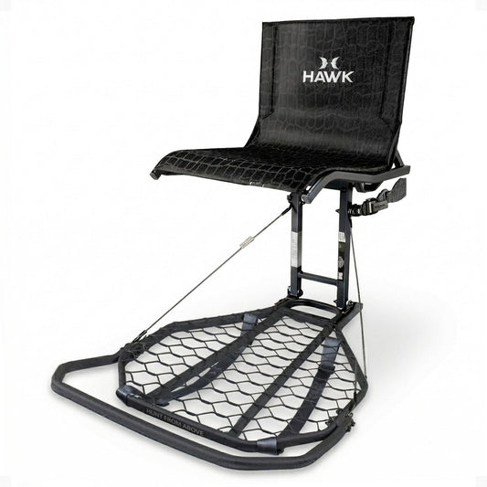Hawk HWK-HF2031 Kickback LVL Steel Hang-On Tree Stand w/ Leg Extension Footrest