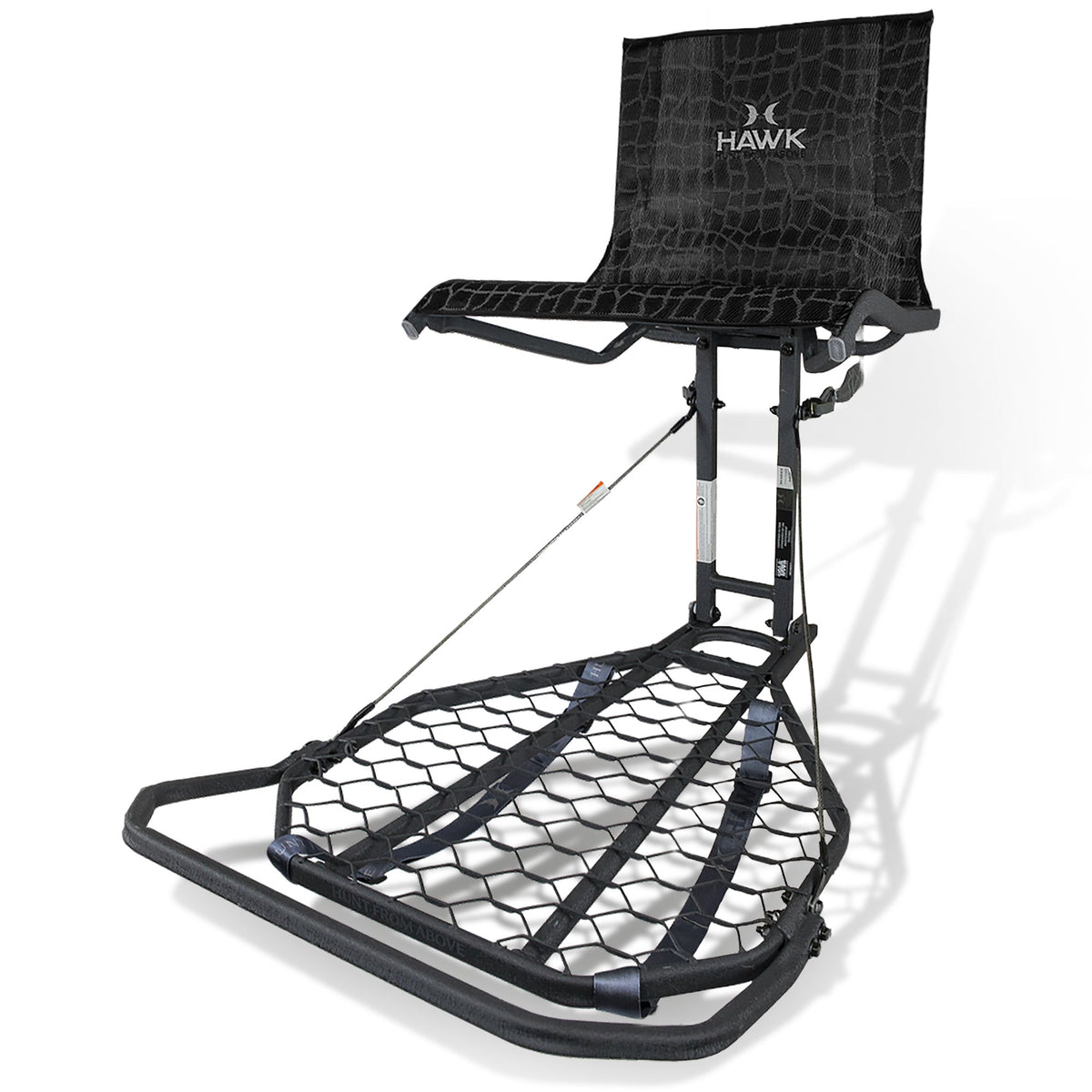 Hawk HWK-HF2031 Kickback LVL Steel Hang-On Tree Stand w/ Leg Extension Footrest