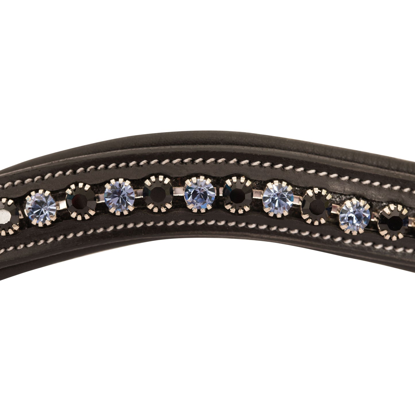Bridles & Reins ExionPro Designer Black & Turquoise Blue Crystal Browband