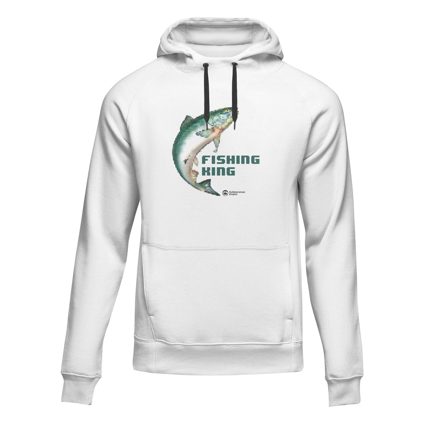 Outdoorzees Fishing Pixelated Unisex Hoodie