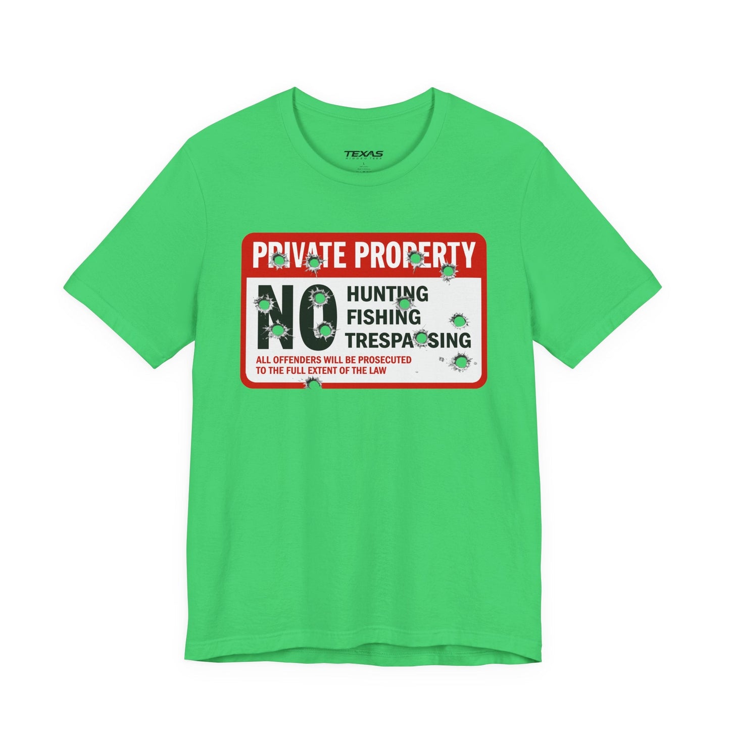 Texas Rigged Tees Private Property — Unisex Cotton Tee