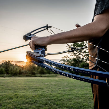 Genesis Original Archery Compound Bow w/ Adjustable Sizing, Right Handed, Blue