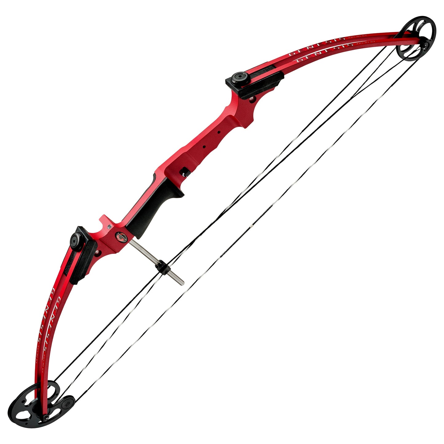 Genesis Original Archery Compound Bow with Adjustable Sizing, Right Handed, Red