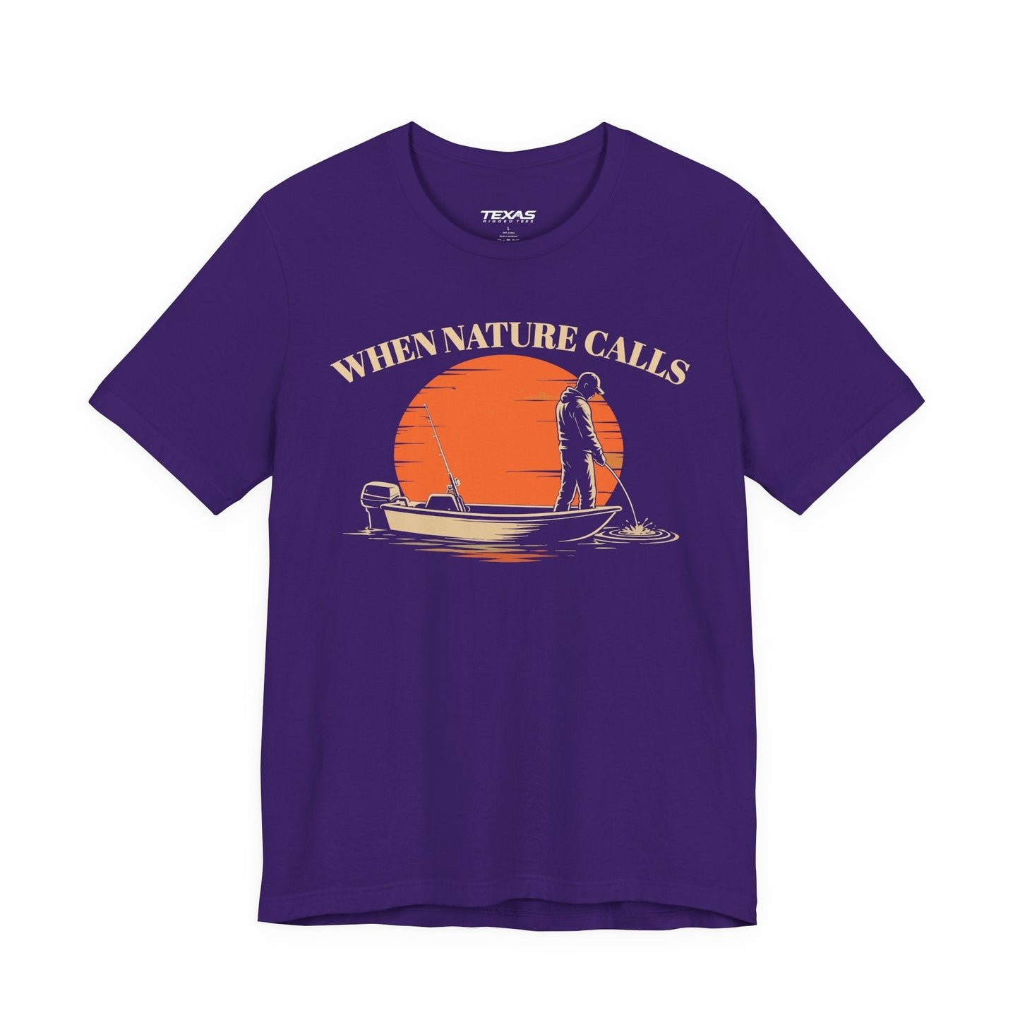Texas Rigged Tees When Nature Calls — Unisex Cotton Tee