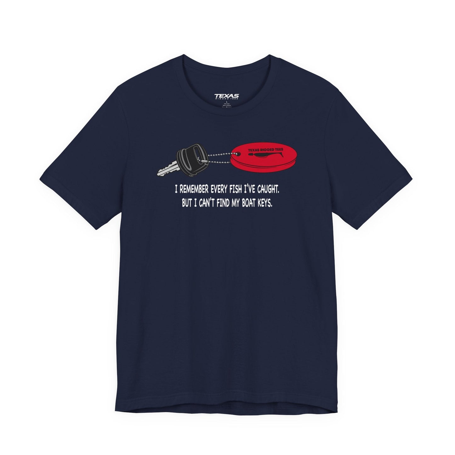 Texas Rigged Tees I Remember Every Fish I’ve Caught — Unisex Cotton Tee