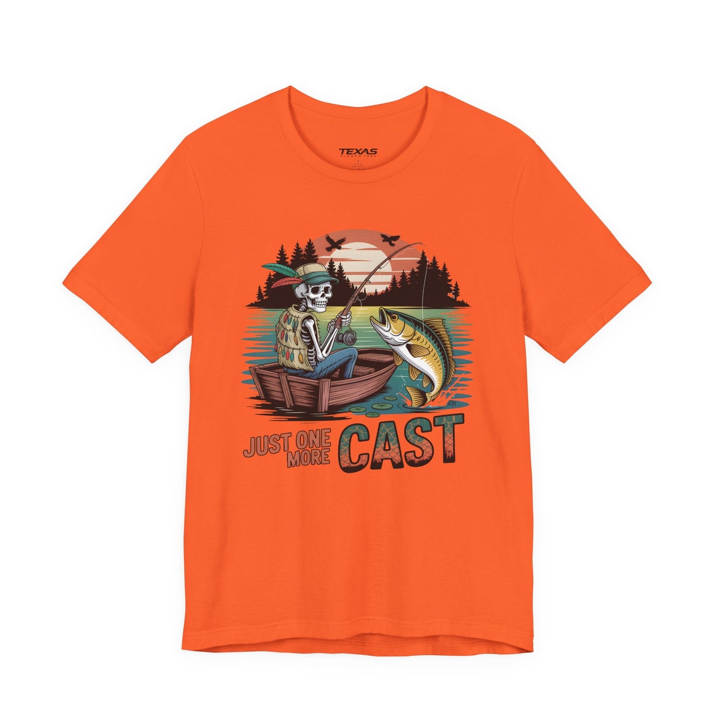 Texas Rigged Tees Just One More Cast — Unisex Cotton Tee