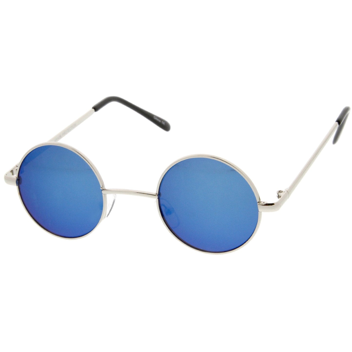 zeroUV Retro Lennon Style Round Circle Metal Mirror Lens Sunglasses 1408