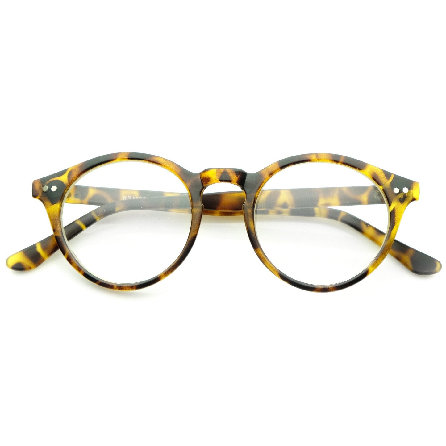 zeroUV Vintage European Clear Lens Small Round Glasses 8403