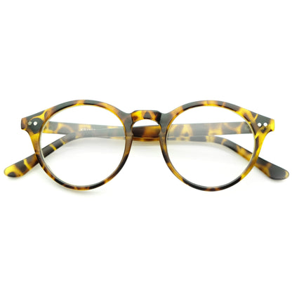 zeroUV Vintage European Clear Lens Small Round Glasses 8403