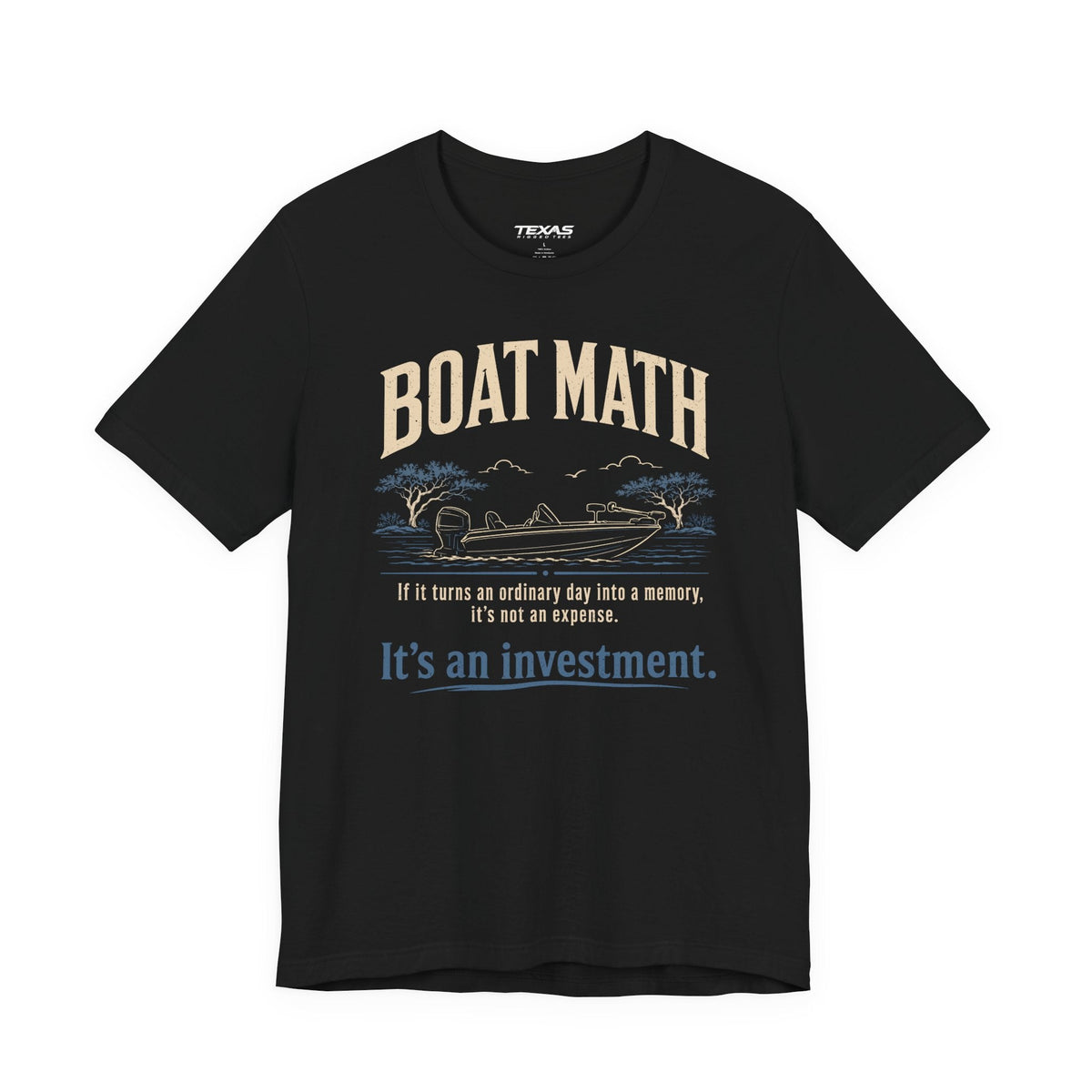 Texas Rigged Tees Boat Math — Unisex Cotton Tee