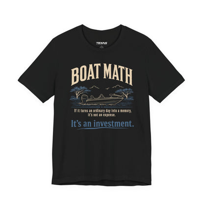 Texas Rigged Tees Boat Math — Unisex Cotton Tee