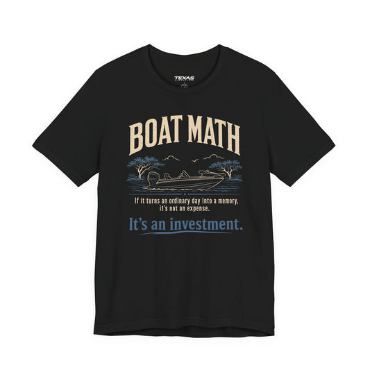 Texas Rigged Tees Boat Math — Unisex Cotton Tee