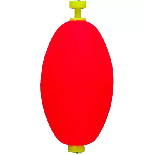 Comal Weighted Oval Snap Floats  2.5" Red 2PK