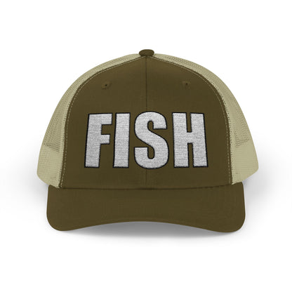 Texas Rigged Tees FISH — Embroidered Baseball Cap