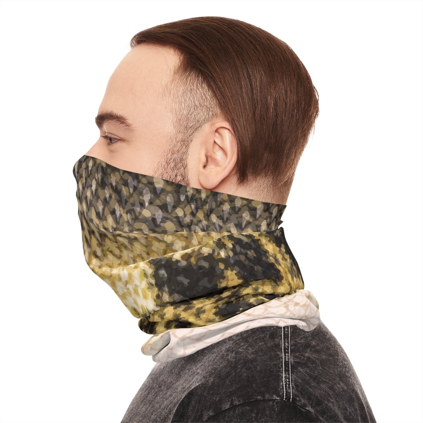 Texas Rigged Tees Largemouth Bass — Unisex Neck Gaiter (SPF 50+)