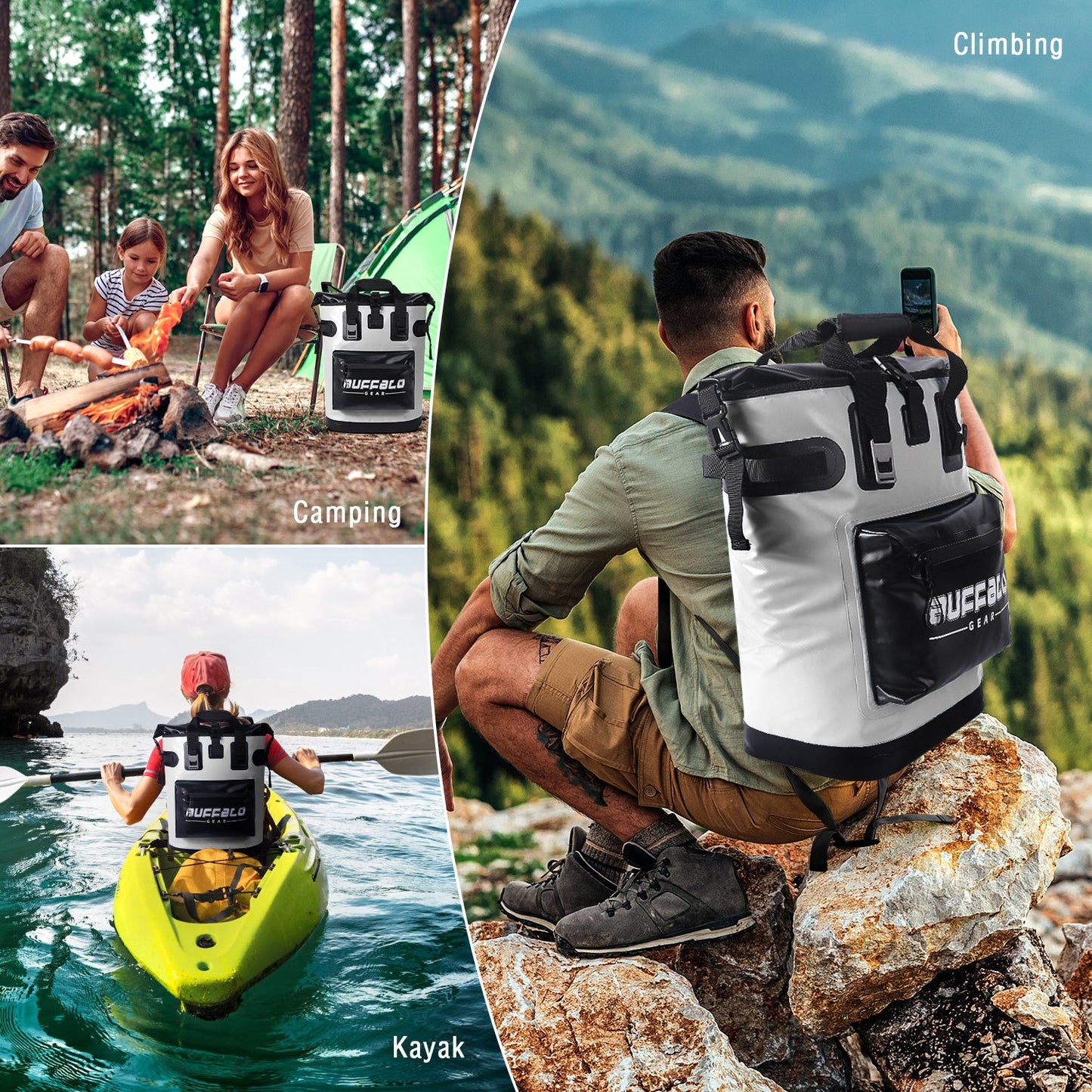 Buffalo Gear 19QT Camping Backpack Cooler