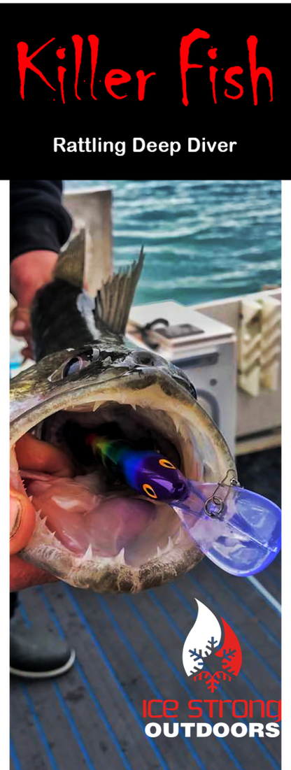Ice Strong Outdoors - Killer Fish - Rattling DEEP Diver UV