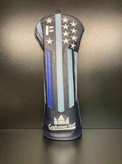 ParWestGolf Thin Blue Line USA Flag Headcover