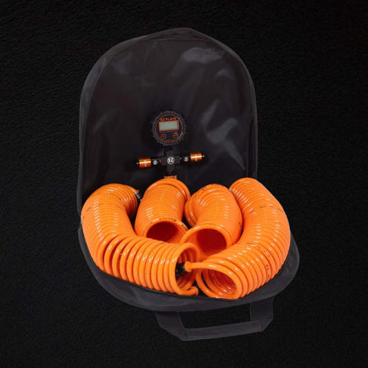 EZ FLATE Recoil 4-Way Hose Kit with Standard Manifold