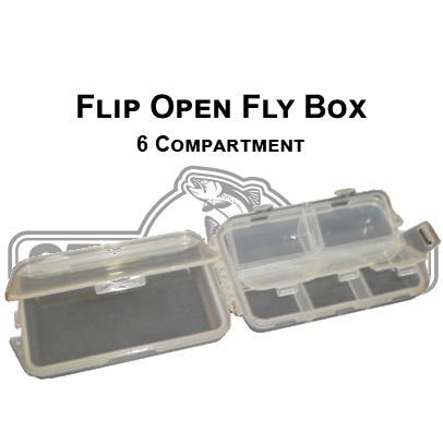 Stone Creek 6 Compartment - Flip Open Fly Box