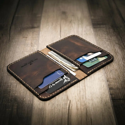 Bull Sheath Leather The Tyler Vertical Wallet