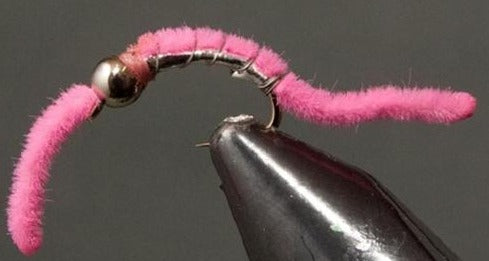 Stone Creek BH Silver Belly Worm - Pink