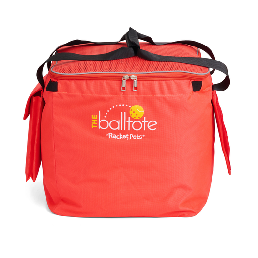 Racket Pets Ball Tote - Orange Replacement Bag for Tennis and Pickleball Pro Teaching Cart