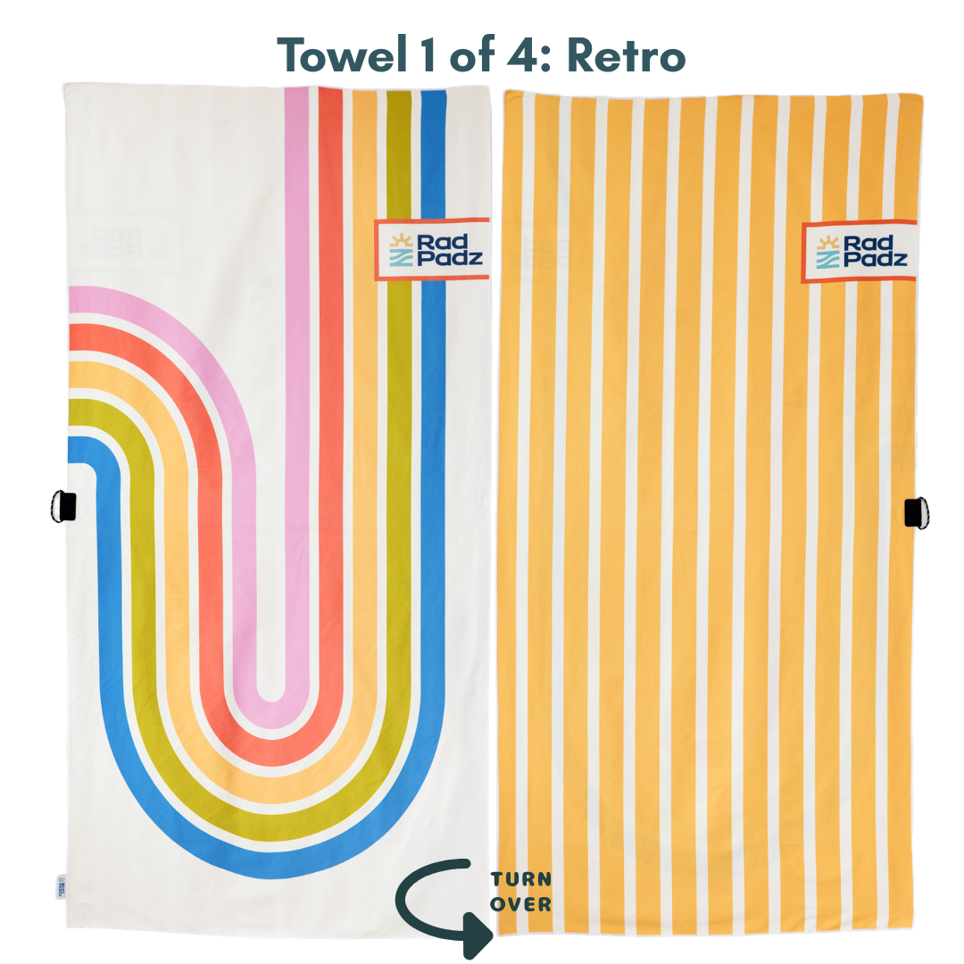 RadPadz Sandless Beach Towel | 4 Pack