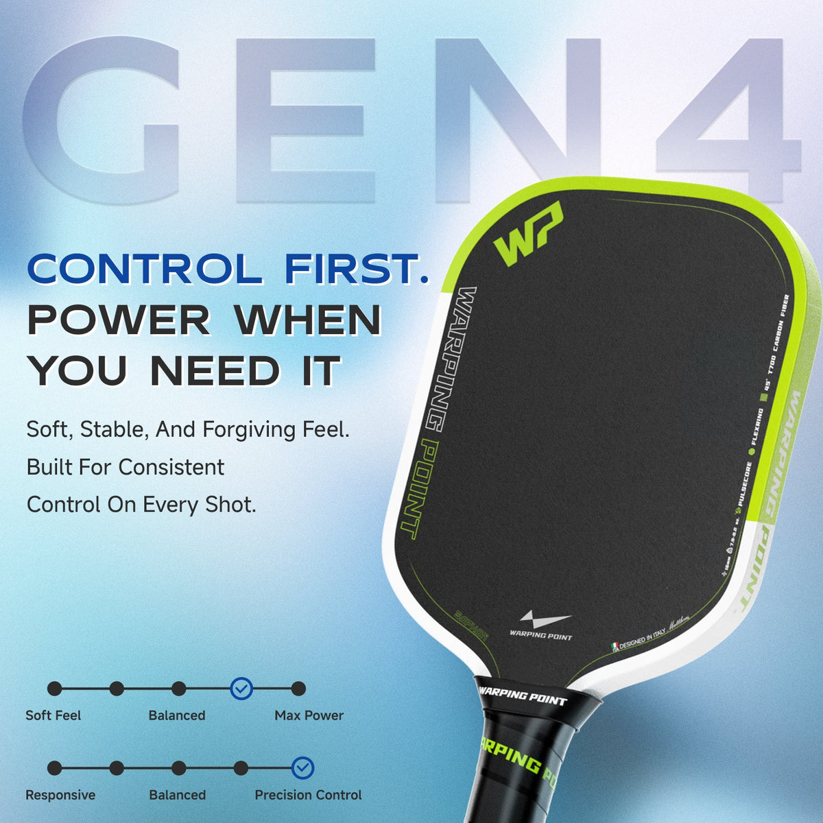 Warping Point Sophon Pickleball Paddle - Wide Body