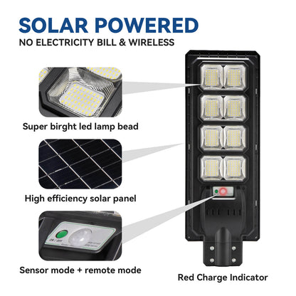 Langy Solar Lights 200W All in one solar Parking Lot Lights -25,000 lumens
