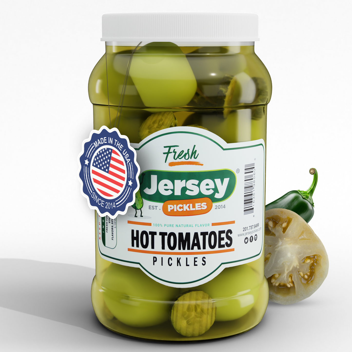 Jersey Pickles Hot Pickled Green Tomatoes
