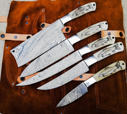 KBS Knives Engraved Kitchen Set
