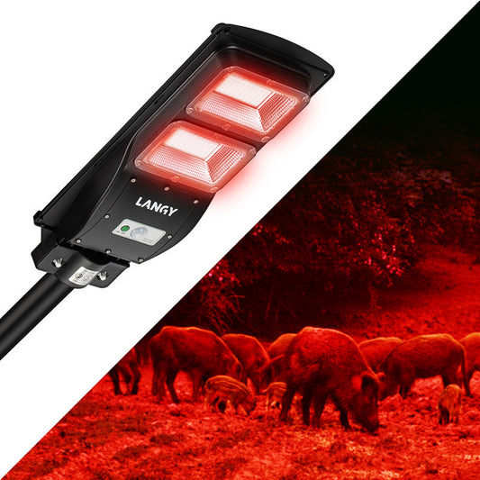 Langy Solar Red Light for Hunting Hogs Deers
