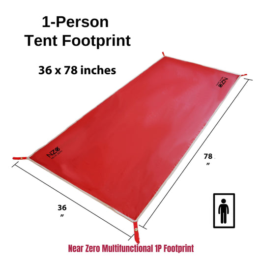 Near Zero 1P Footprint/Ground Tarp for 1-Person Tent