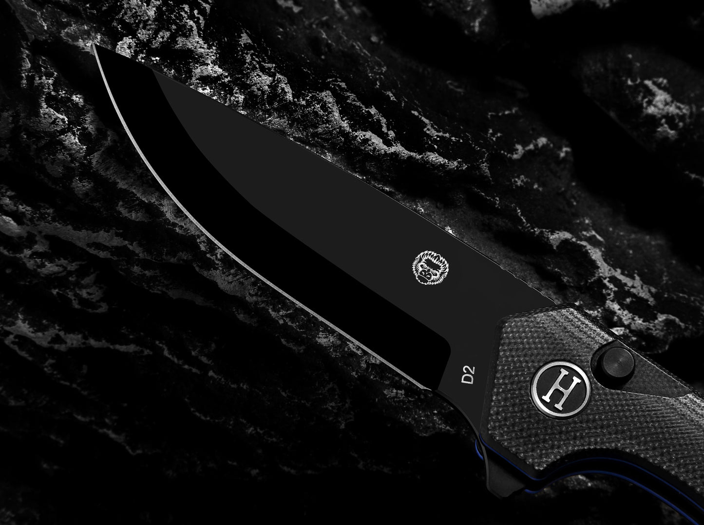 Holtzman's Gorilla Survival The Vector Folding Pocket Knife Giftset for Men and Women (Black)