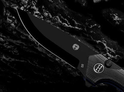 Holtzman's Gorilla Survival The Vector Folding Pocket Knife Giftset for Men and Women (Black)