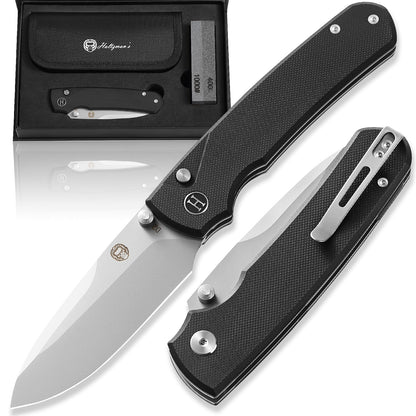 Holtzman's Gorilla Survival The Loyalist Folding Pocket Knife Giftset for Men and Women (Sand and Black)
