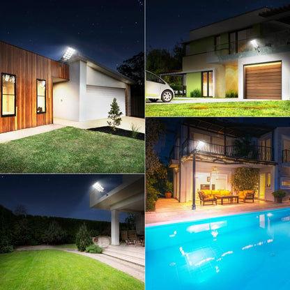 Langy Solar Lights 60W 90W Solar Outdoor Dusk to Dawn Lights with Remote Control