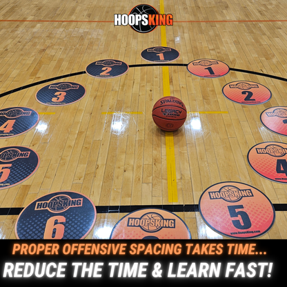 HoopsKing Offensive Spacing Training Spot Markers | 16"