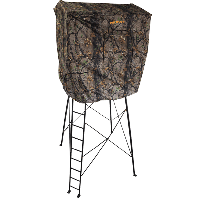 Muddy Steel 7 Foot Tall Quad Pod Blind Kit Roof Enclosure with Windows, (2 Pack)