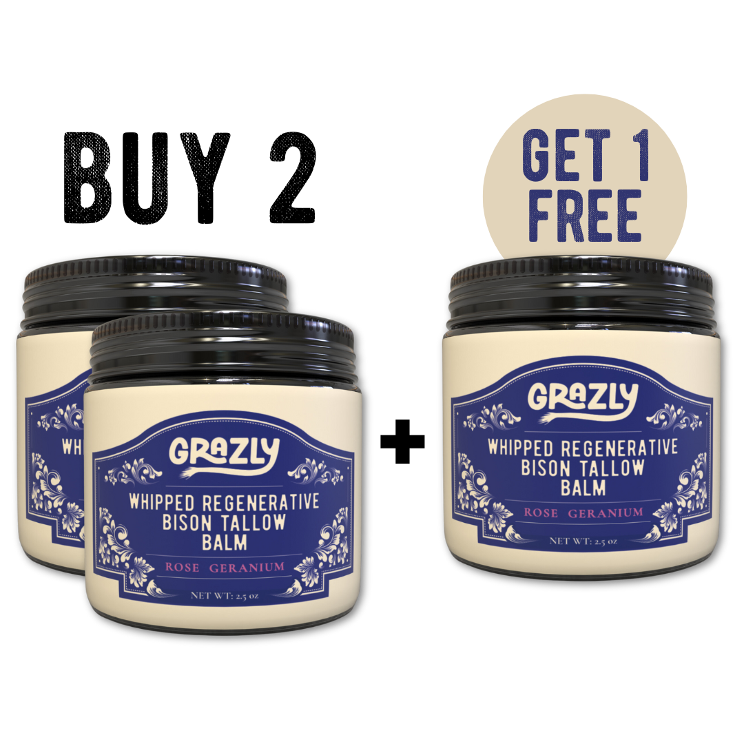 Grazly  Whipped Bison Tallow & Manuka Honey Moisturizing Balm